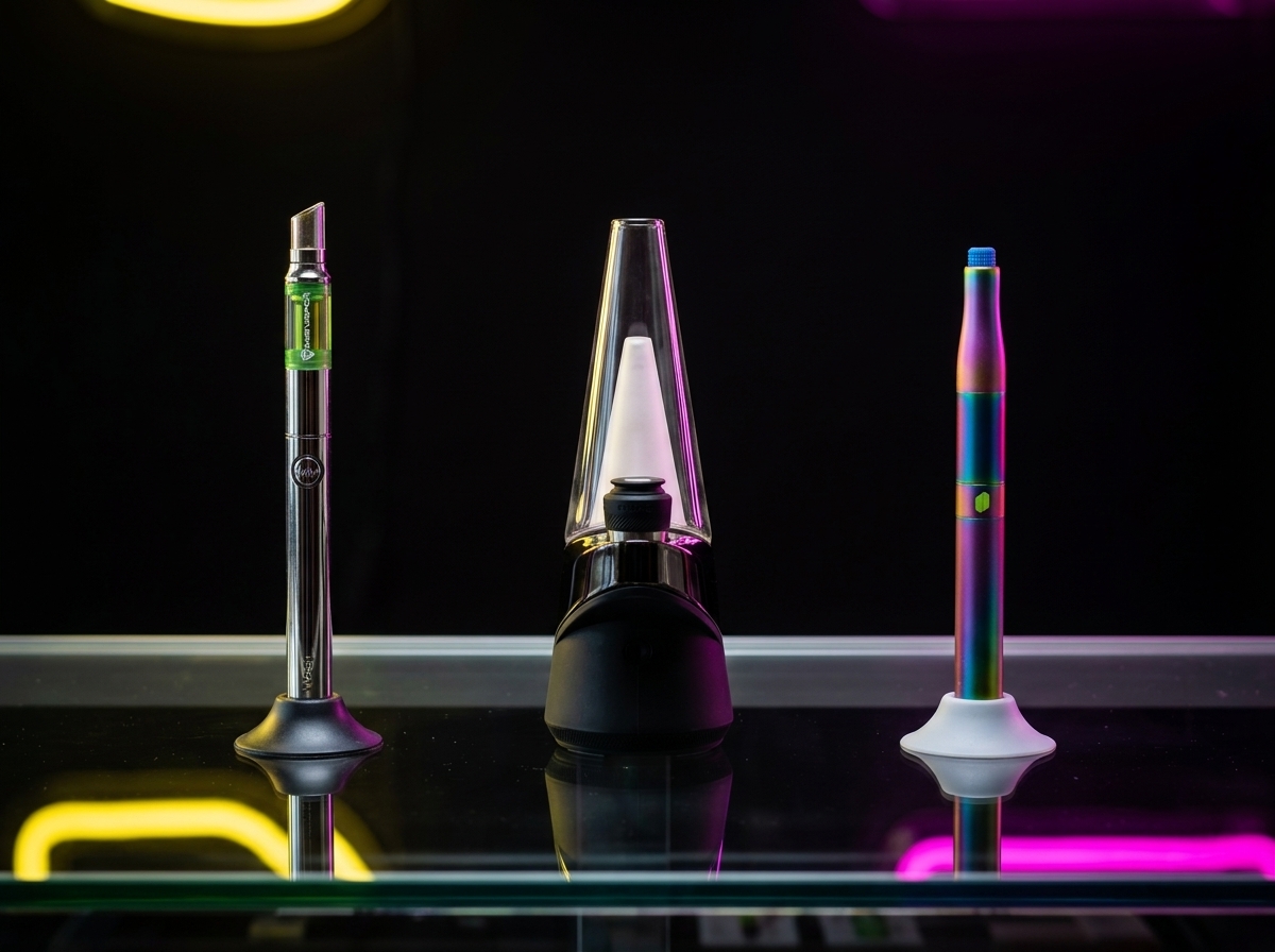 Vaporizadores exhibidos de forma premium y ordenada